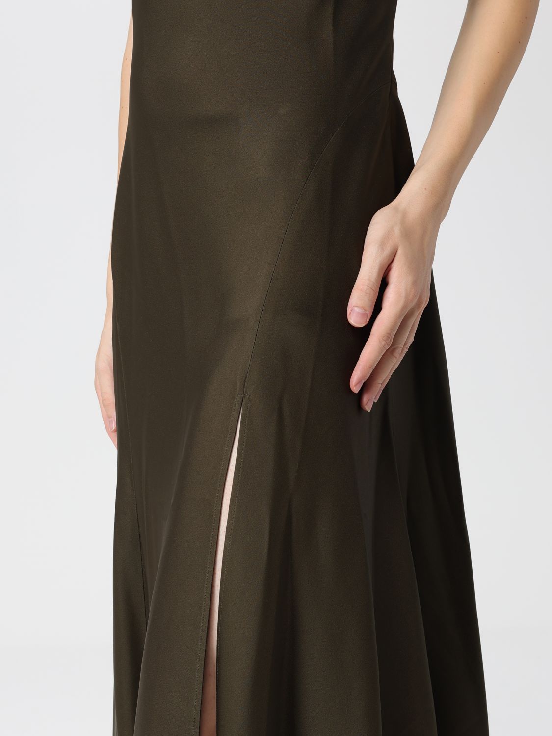 Asymmetric dress - Brown