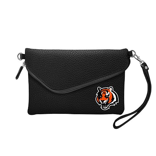 Officially Licensed NFL Pebble Fold Over Crossbody Purse