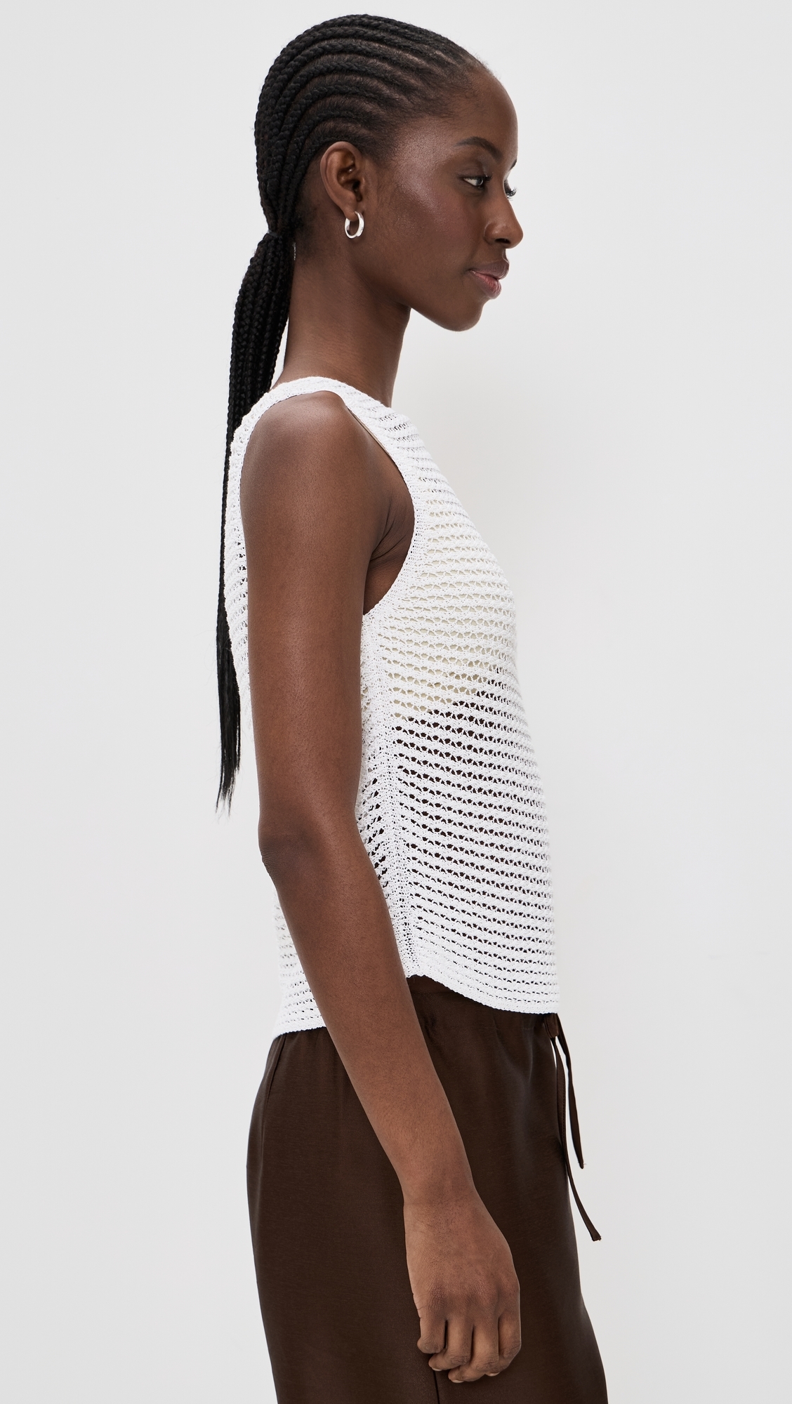Cotton Cord Tank Top Optic White