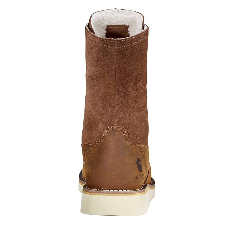 Women's Sherpa Lined Waterproof Winter Booties (Brown)