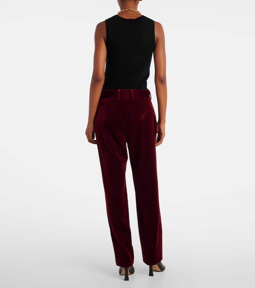 Blazé Milano Nana cotton velvet straight pants