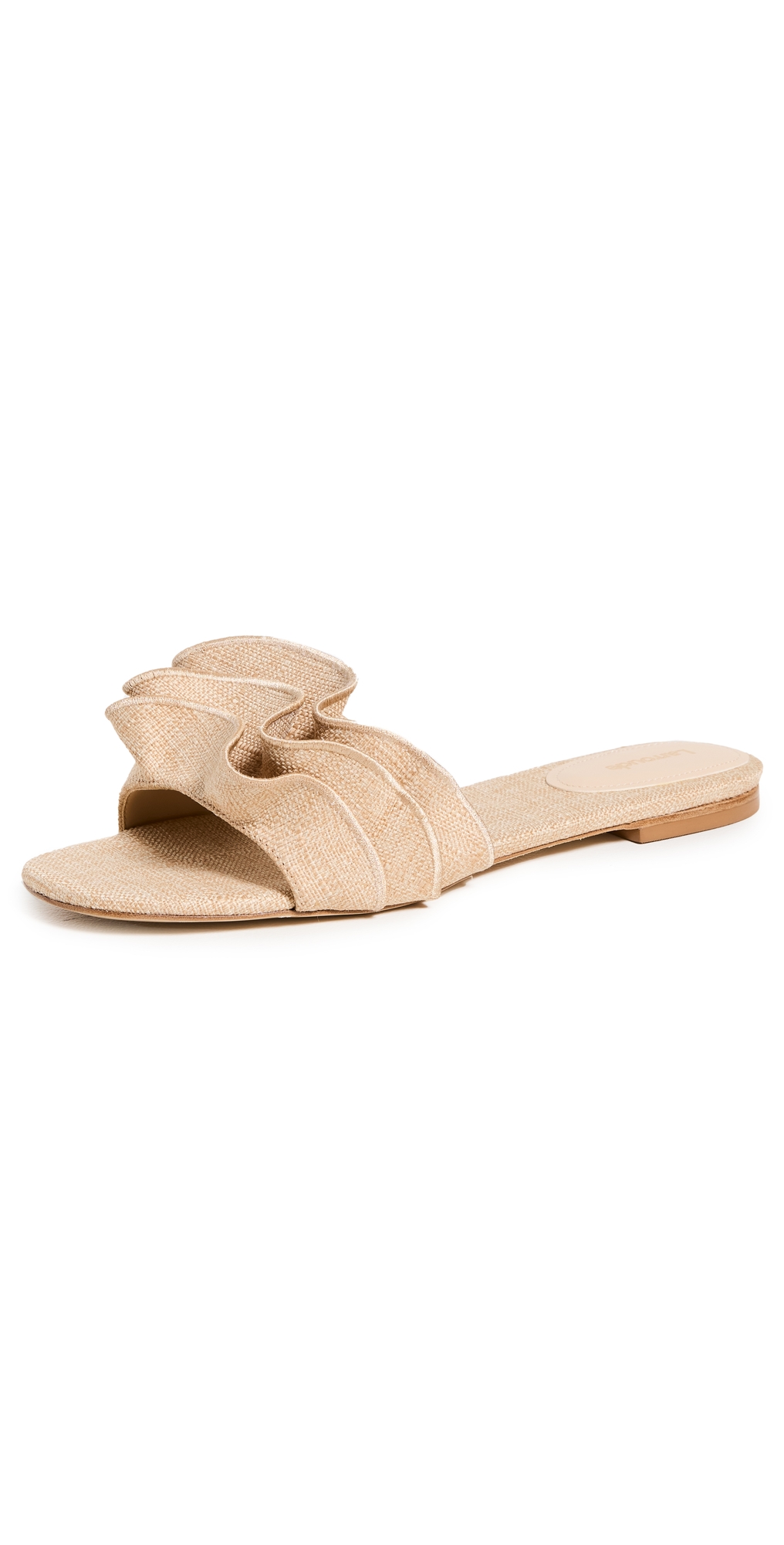 Ivy Ruffle Sandals Beige/Beige