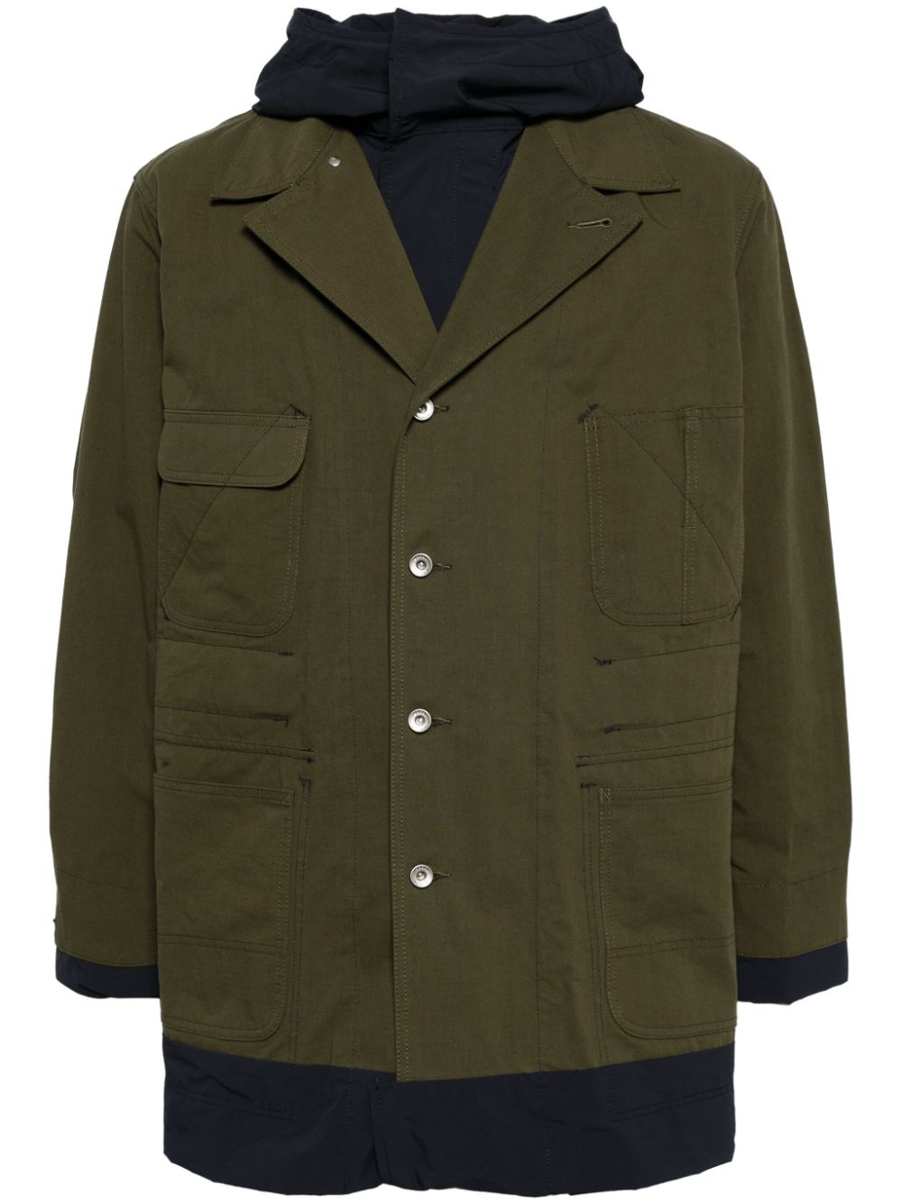 Single-breasted coat - Green