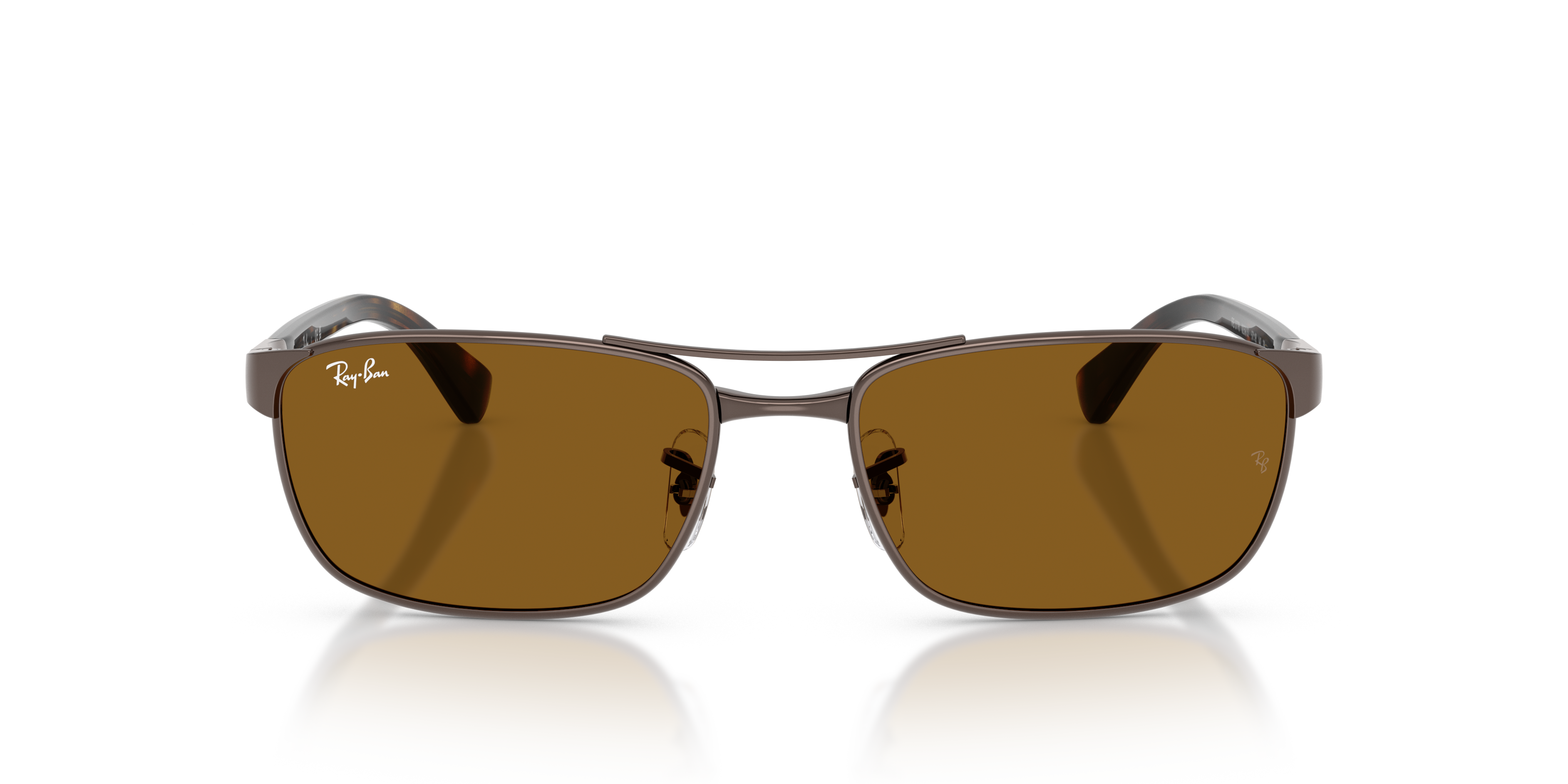 Ray - Ban Unisex Ray - Ban RB3778 925933 Sunglasses Metal Bronze Brown Geometric Norma