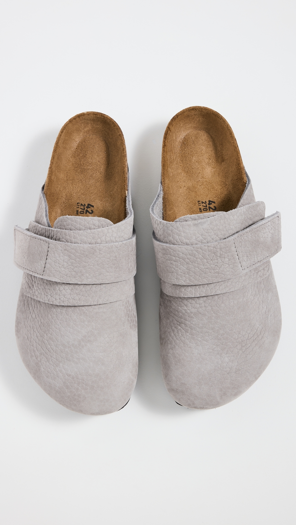 Nagoya Desert Buck Clogs White Grey