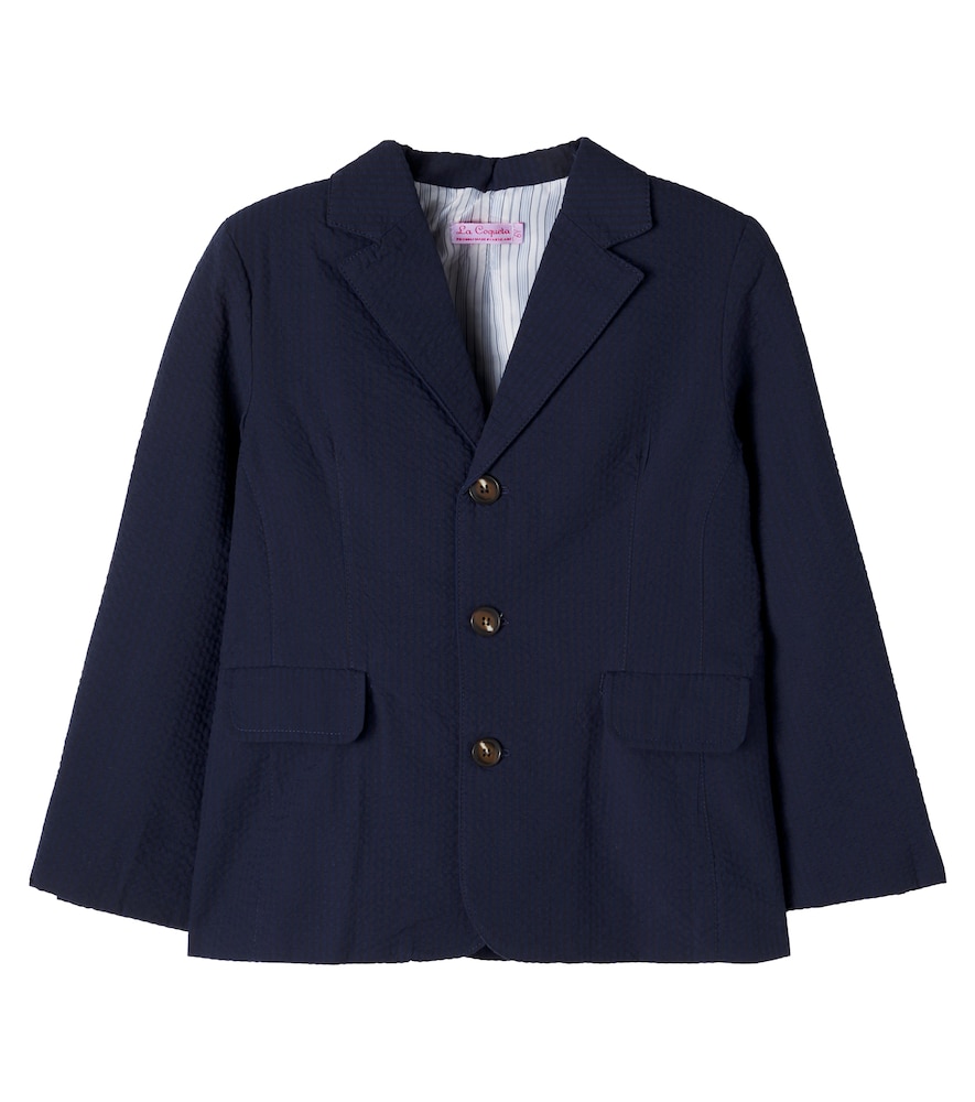 Sybil cotton seersucker blazer