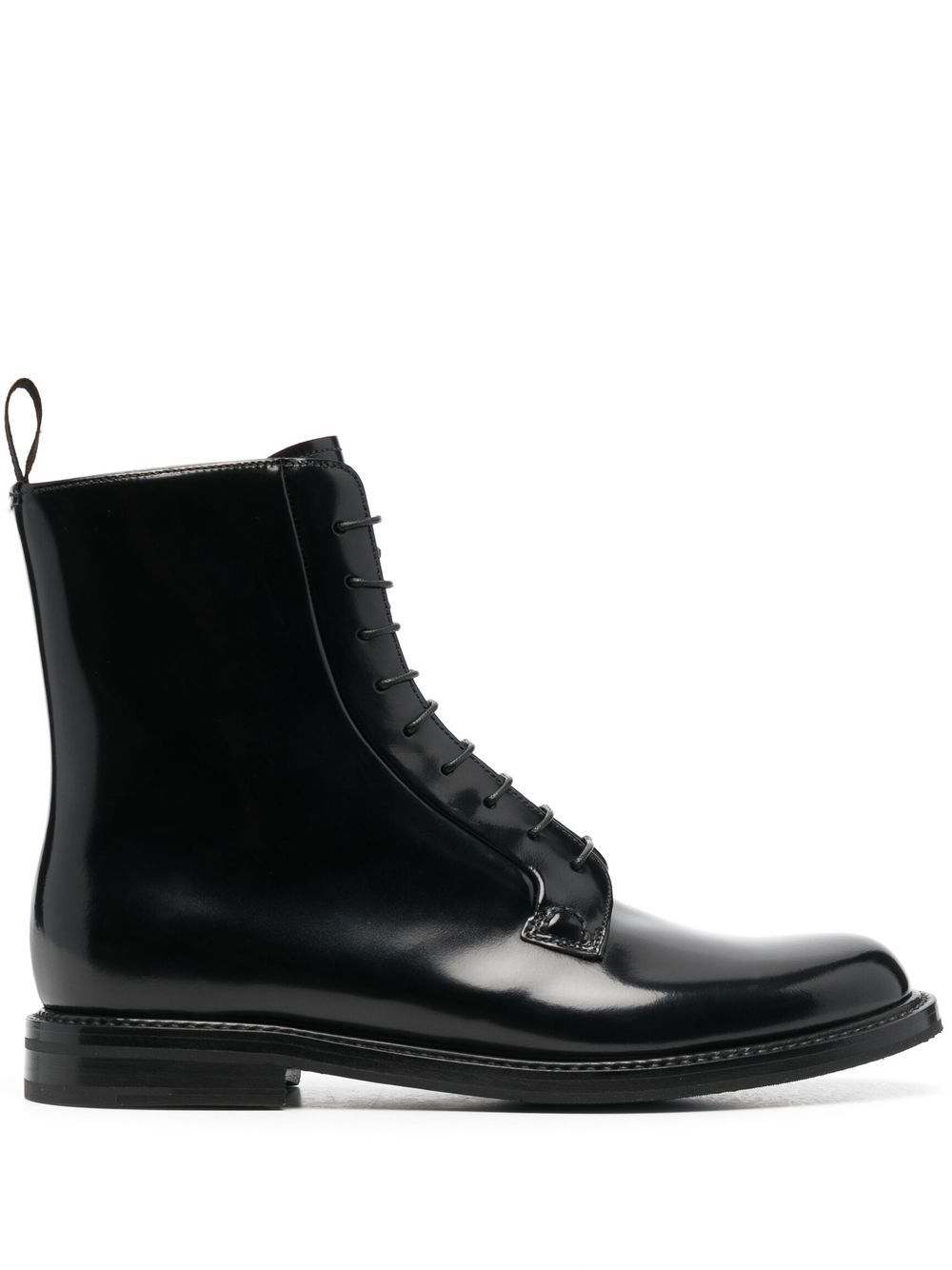 Alexandra lace-up Derby boots - Black