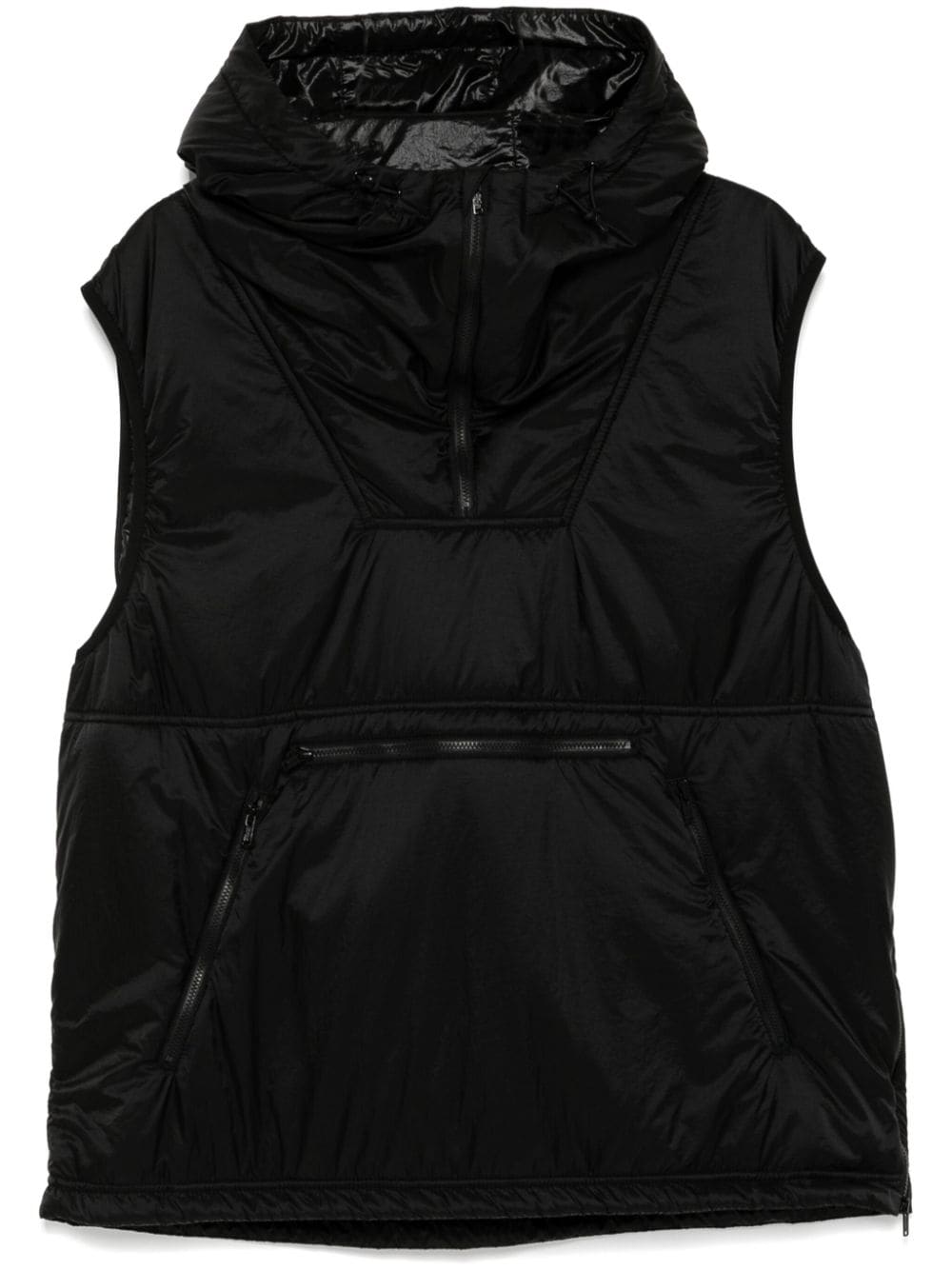 Crew neck gilet - Black