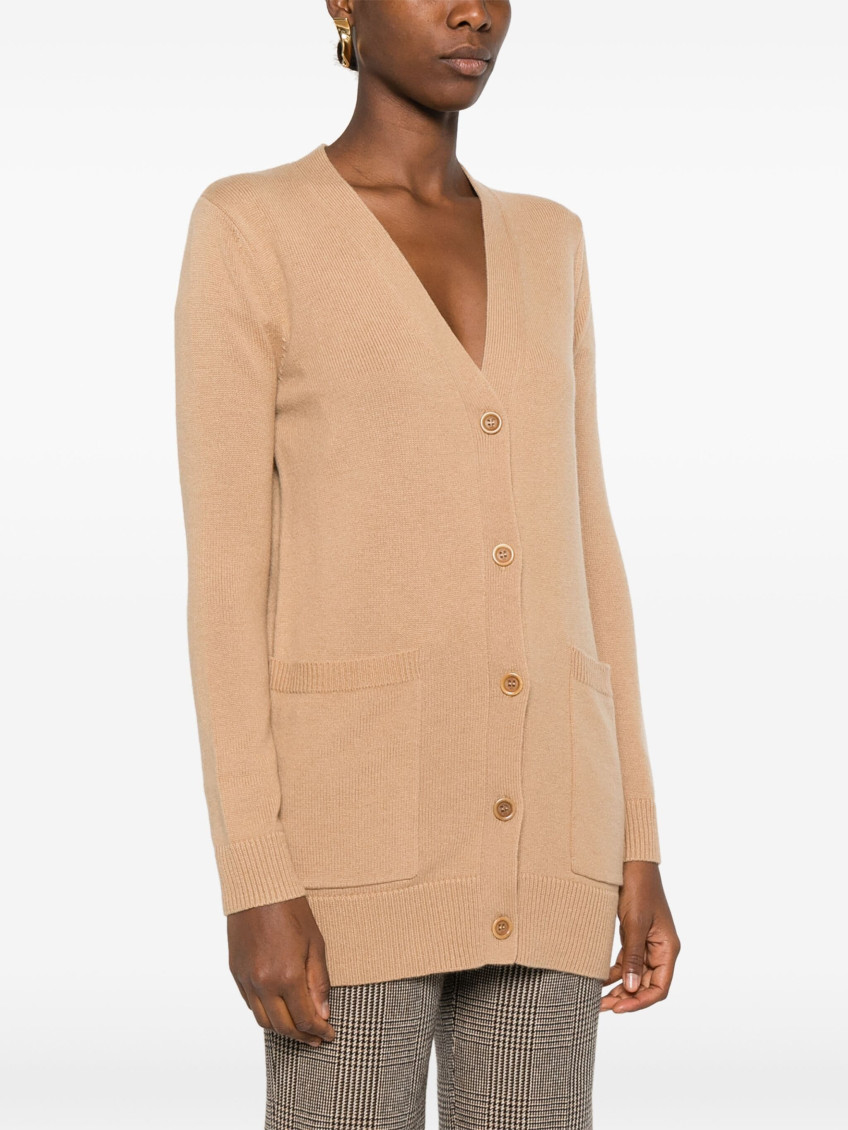 Light Brown Villar Wool Cardigan