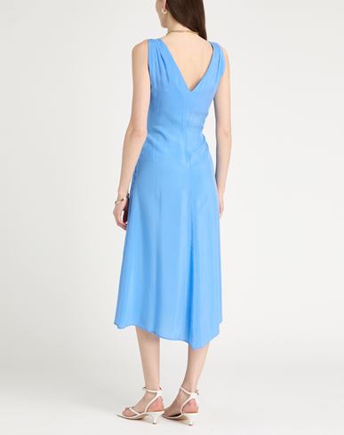 Woman Midi dress Light blue Size 10 Cupro