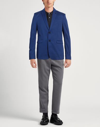 Patrizia Pepe Man Blazer Blue Size 36 Cotton, Elastane