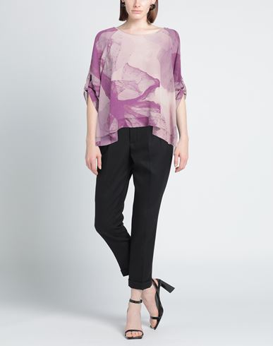 Woman Top Lilac Size 6 Silk