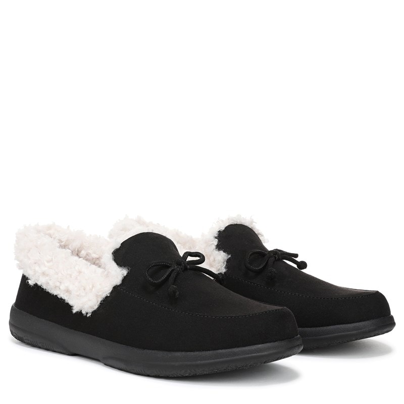 Women's Claribel Slipper Shoes (Black Microfiber)