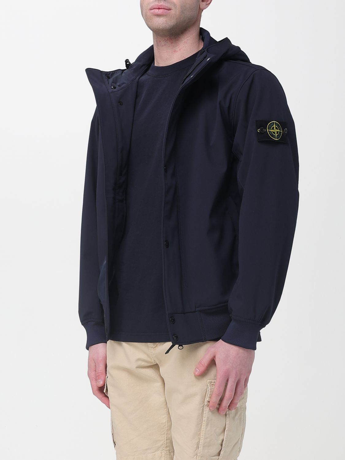 Coat Men color Black