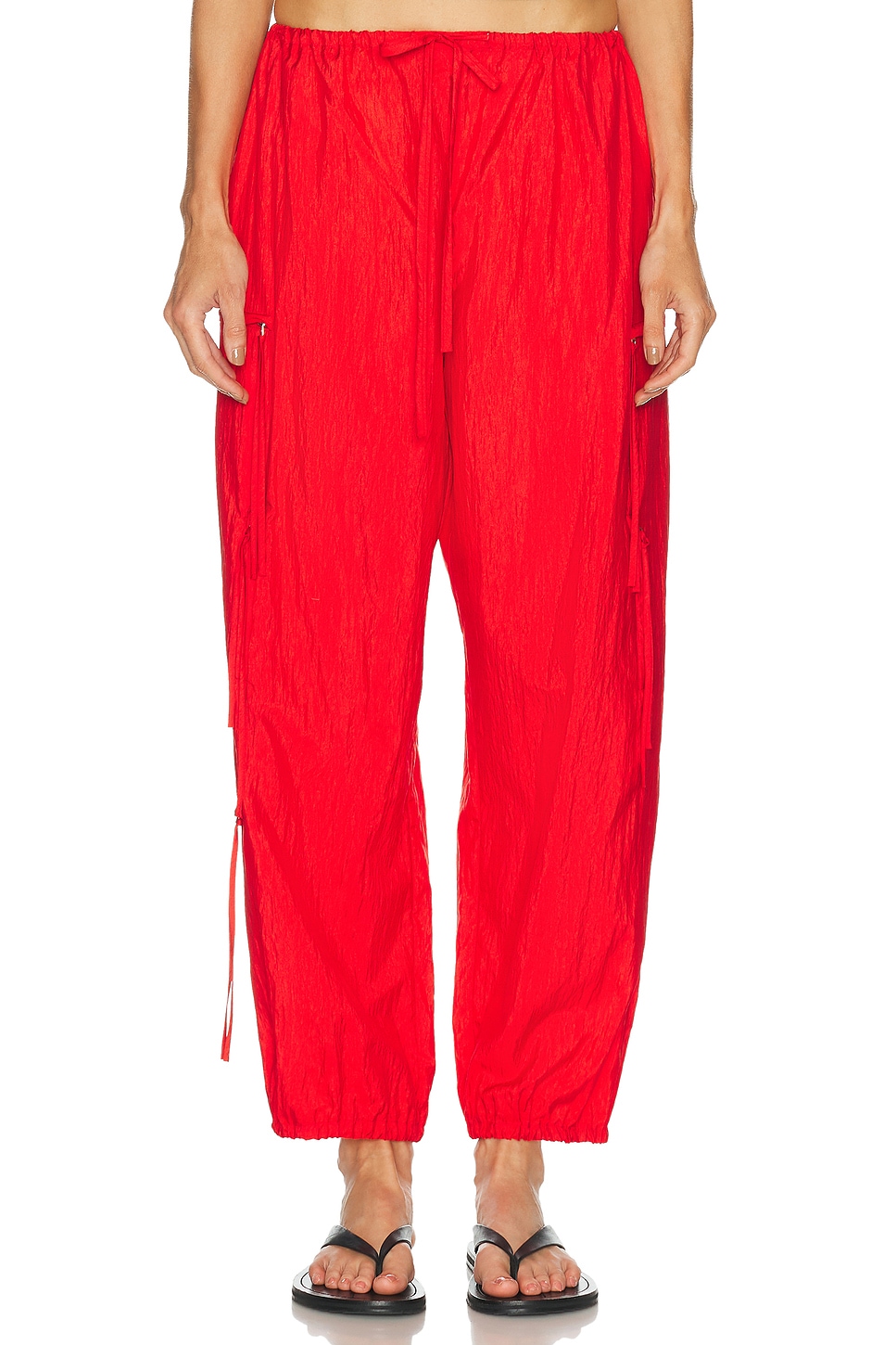 Brandon Maxwell Scout Cargo Pant in Red - Red. L also in
