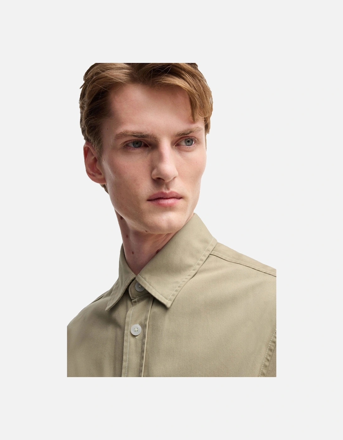 Men's Boss C-owen Overshirt Light Beige - Cream - Size: SIZE 2xl