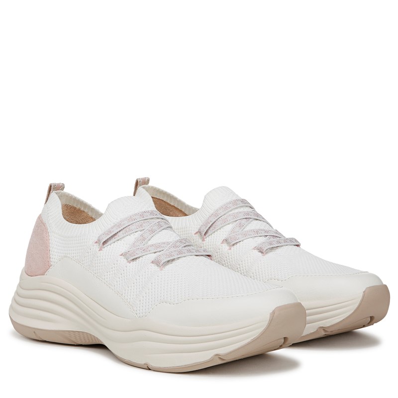 Women's Impact Sneakers (White Knit Fabric)
