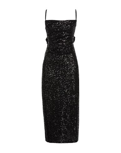 Woman Midi dress Black Size 4 Polyester, Elastane