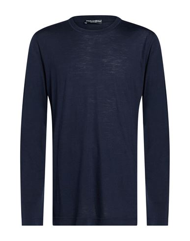 Man Sweater Midnight blue Size 44 Wool