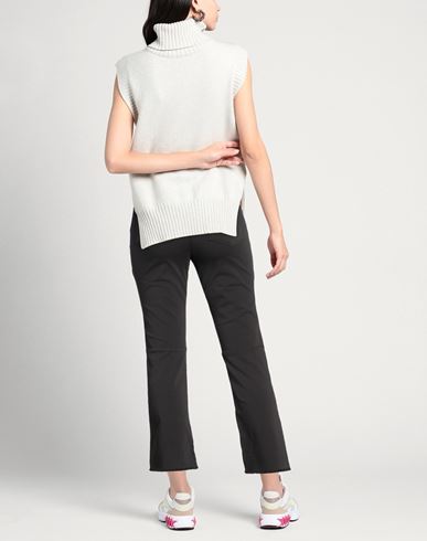 Woman Pants Charcoal Size 10 Cotton, Elastane