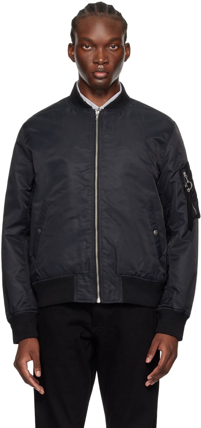 Rag & bone Black Manston Bomber Jacket