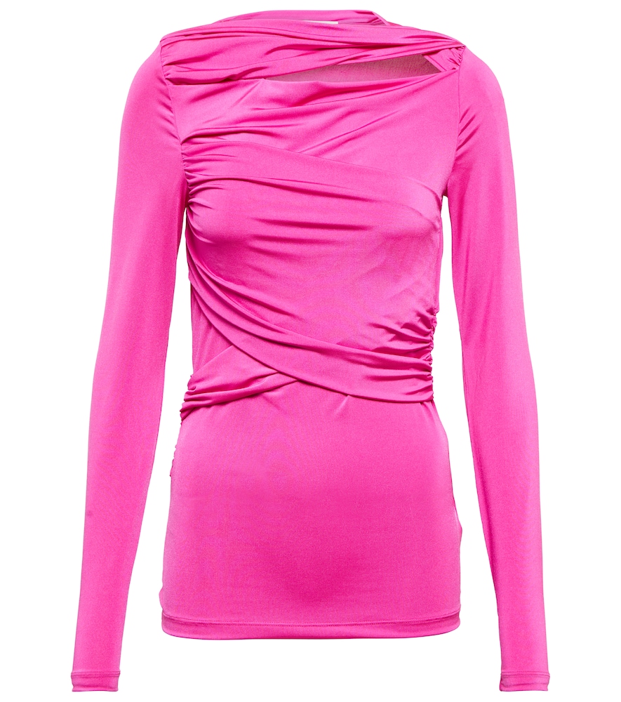 Jersey wrap top