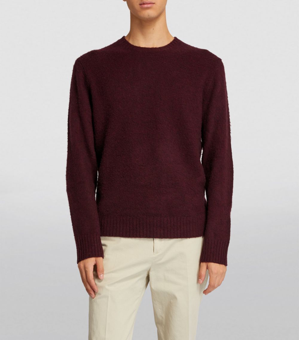 Wool-Cashmere Crew-Neck Sweater