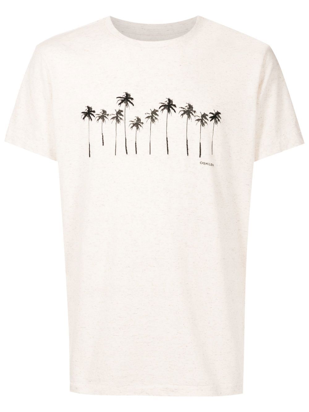 Palm tree-print T-shirt - Neutrals