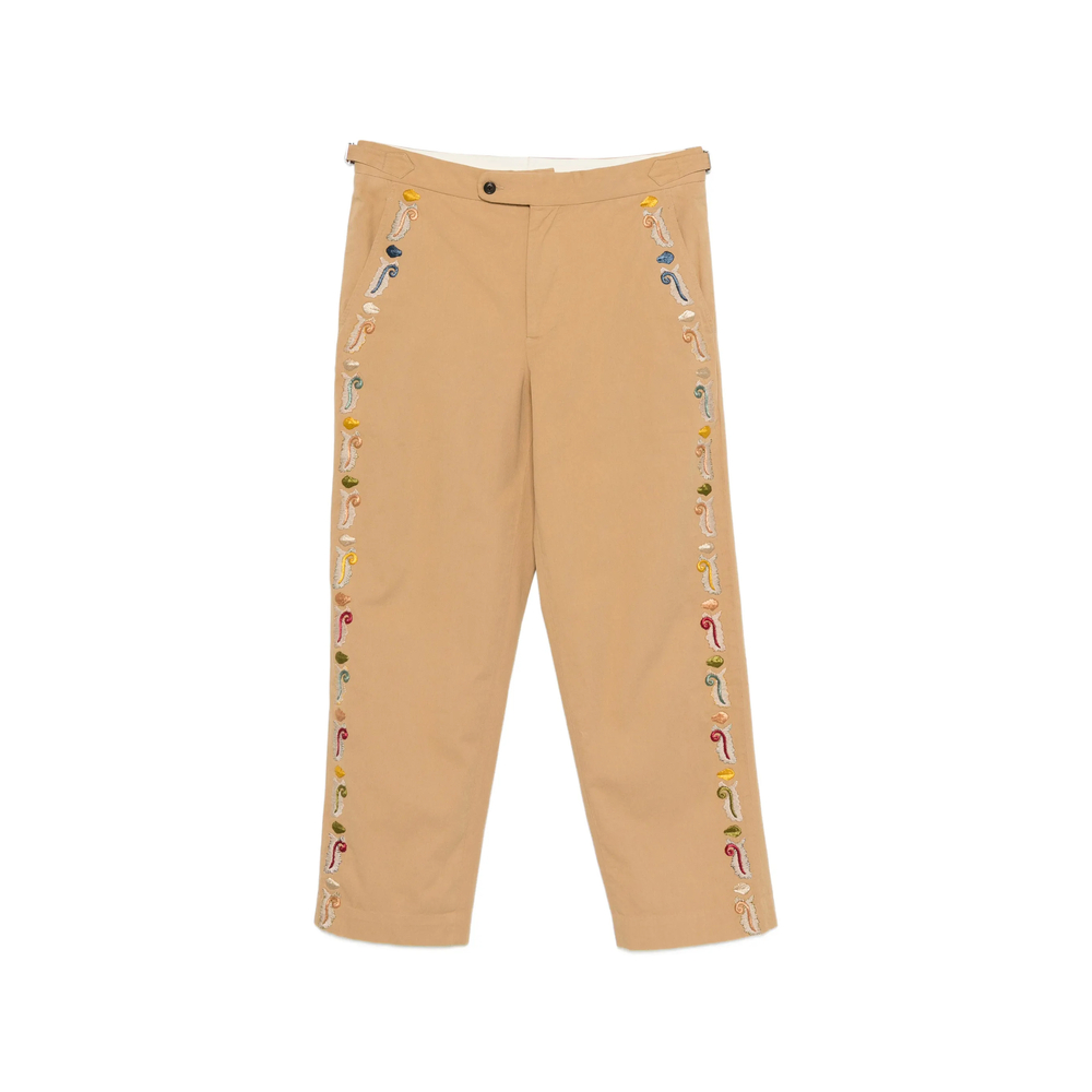 Feather Runner Embroidered Trousers