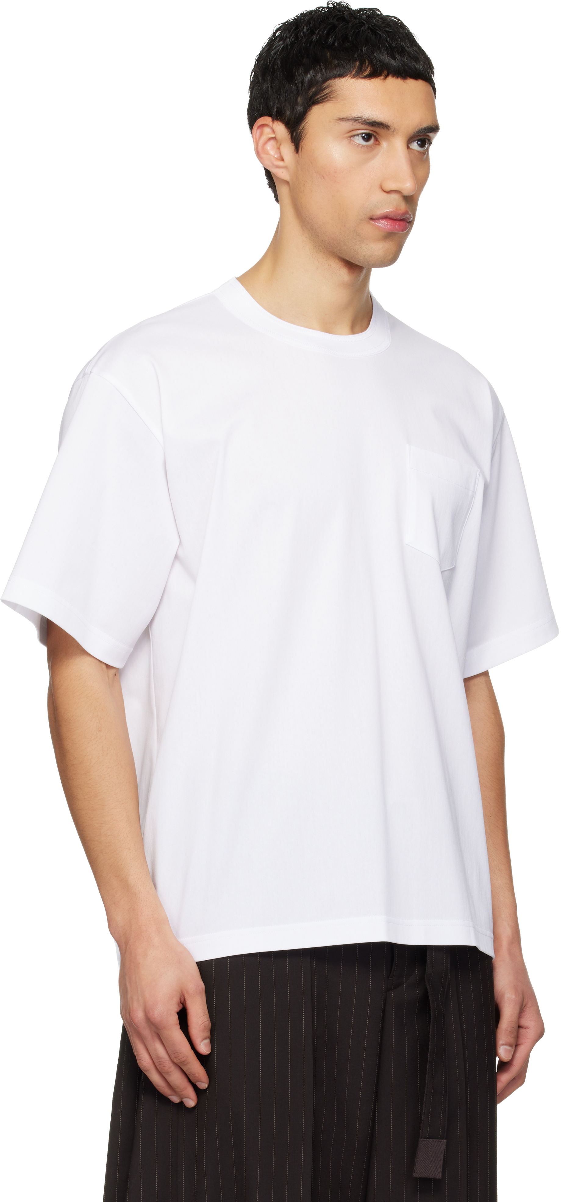 White Cotton Jersey T-shirt