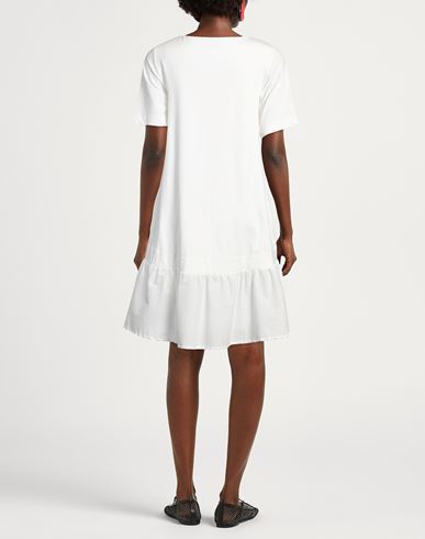 Alpha Studio Woman Mini dress White Size 2 Cotton, Elastane