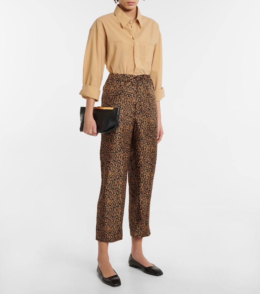 Nanushka Printed silk pants