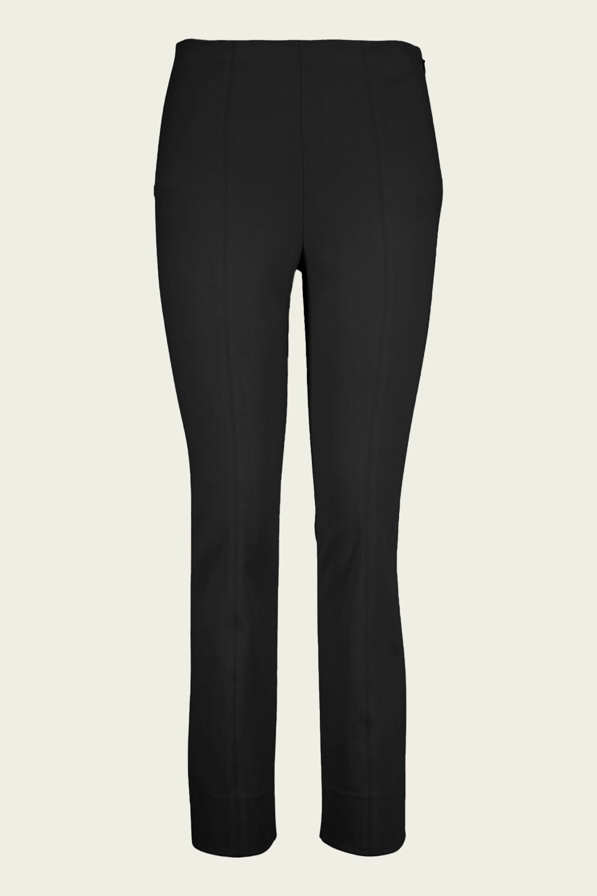 Stitch Front Seam Ponte Legging in Black