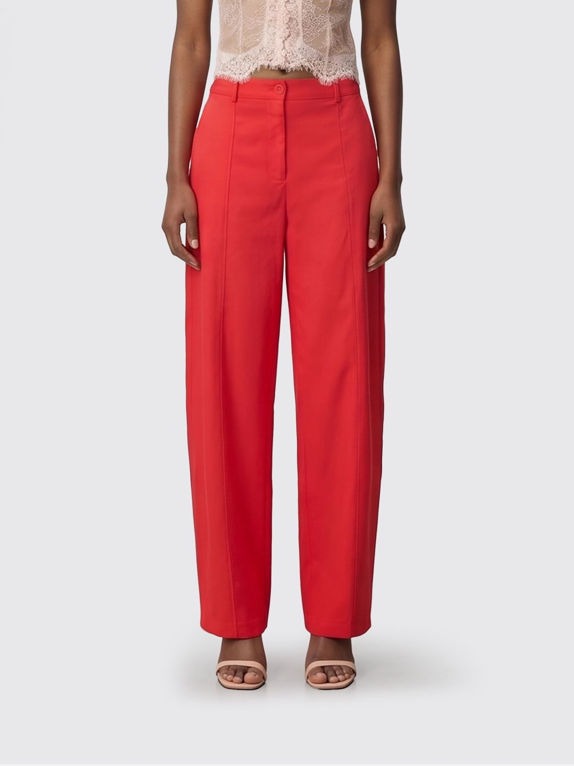 Pants Woman color Red