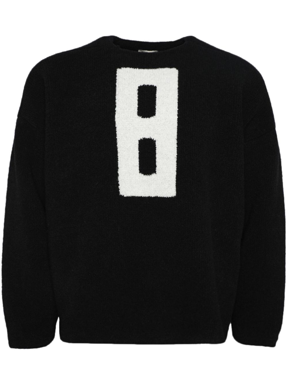 Bouclé jumper - Black