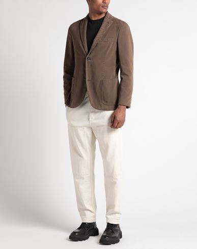 Montedoro Man Blazer Khaki Size 44 Cotton, Cashmere
