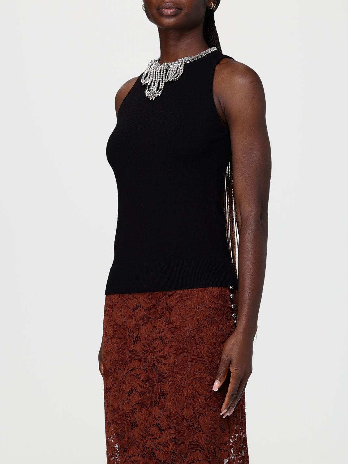 Top Woman color Black