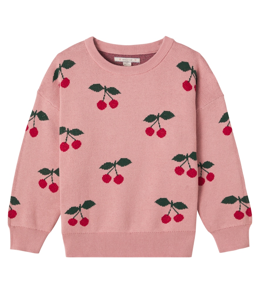 Konges Sløjd Lapis jacquard cotton-blend sweater