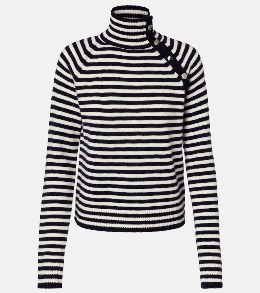 Paniere striped cashmere turtleneck top