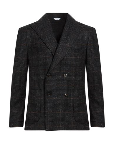 Man Blazer Charcoal Size 36 Virgin Wool, Polyamide, Silk, Polyester, Elastane