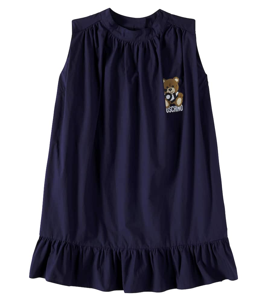 Moschino Kids Logo cotton dress