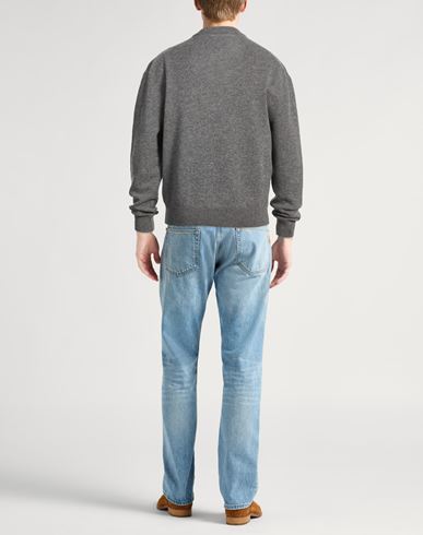 Man Sweater Grey Size 38 Wool, Cashmere