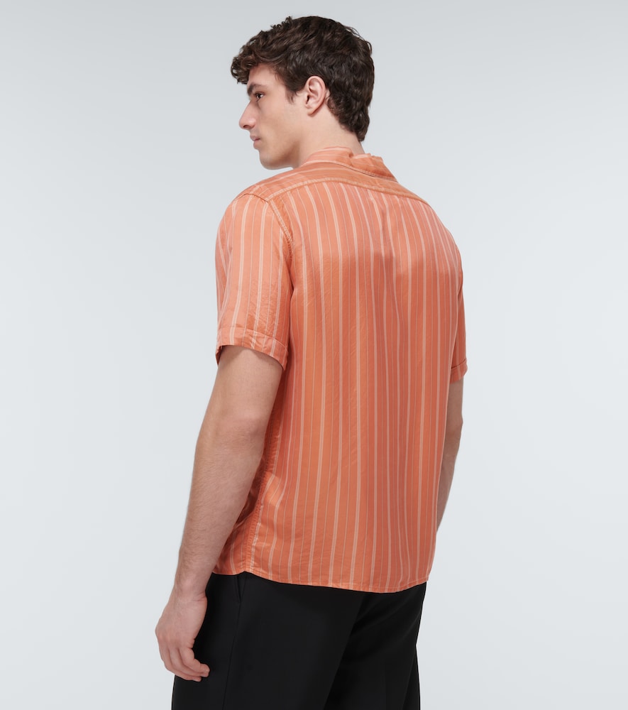 Striped bowling shirt