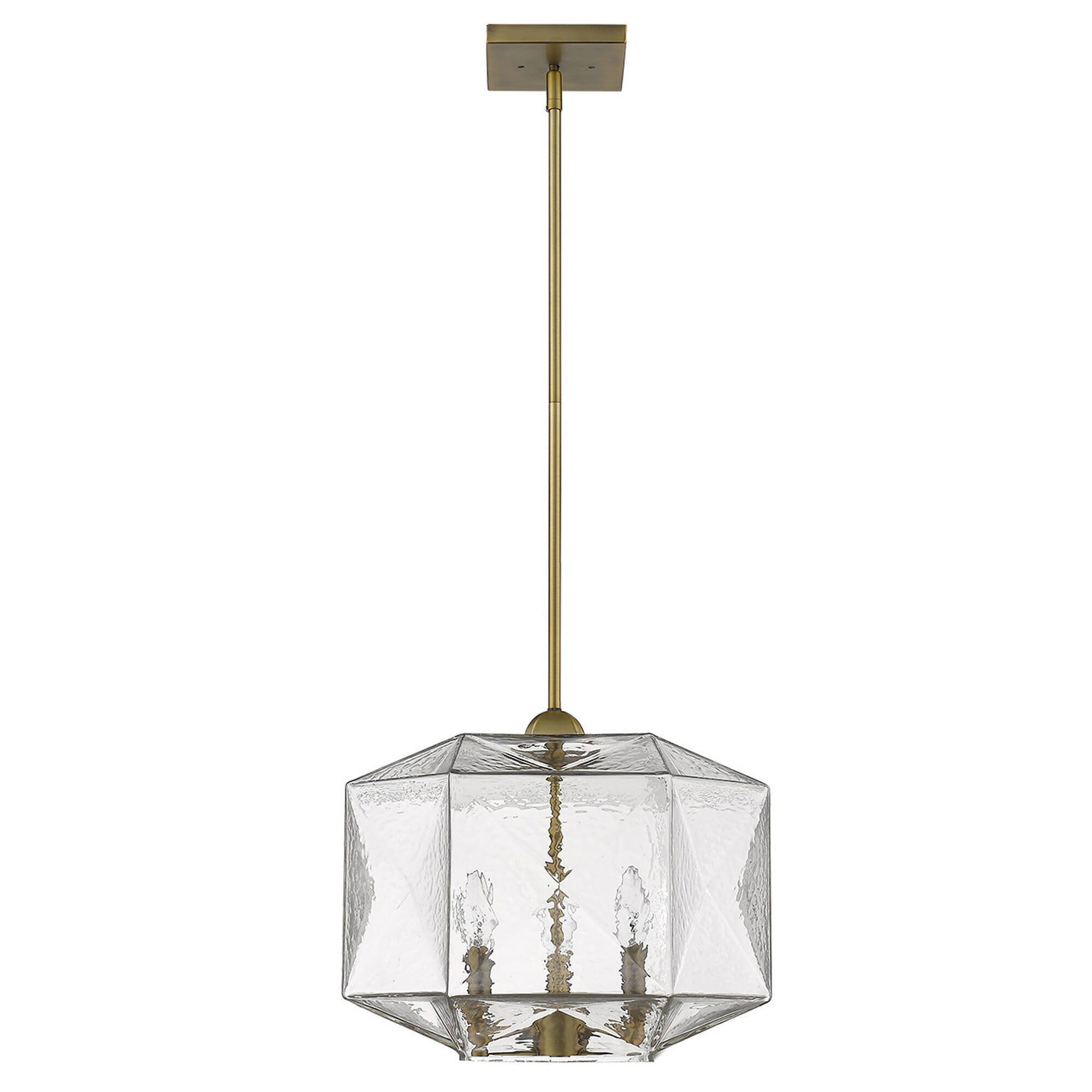 Brass Three Light Pendant from the Loft Collection