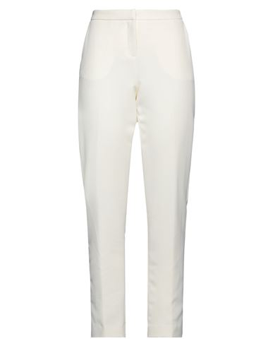 Woman Pants Ivory Size 4 Polyester, Elastane