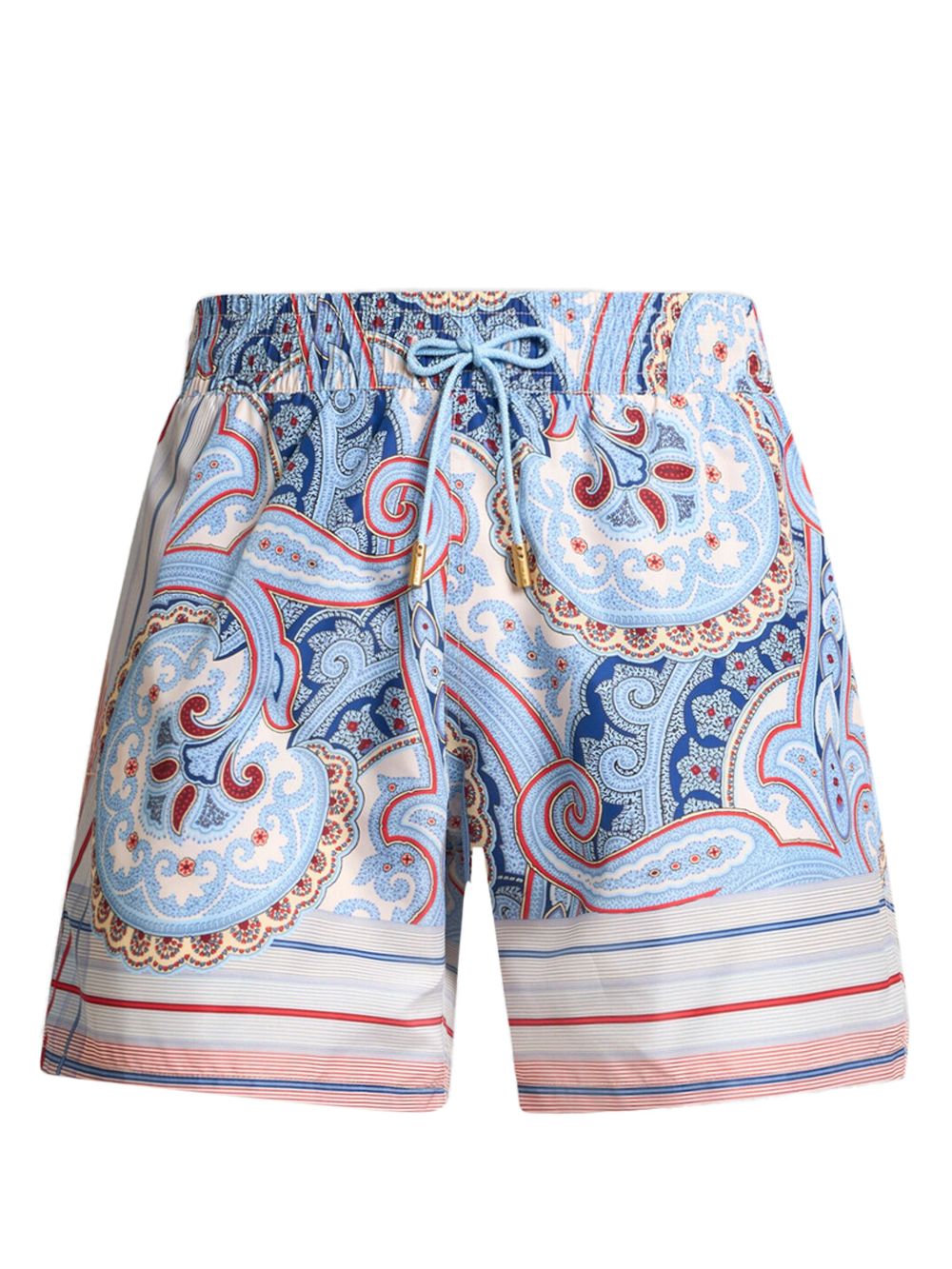 Paisley-print swim shorts - Blue