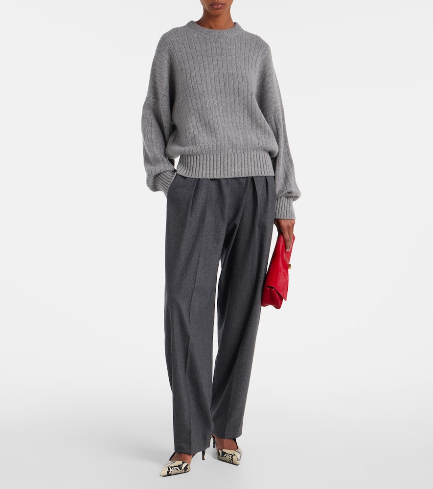 Dugan high-rise wool tapered pants