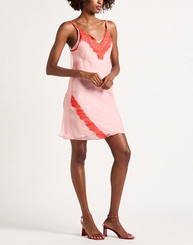 Woman Mini dress Pink Size 6 Silk, Polyester