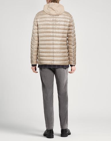 Man Puffer Beige Size 40 Polyamide