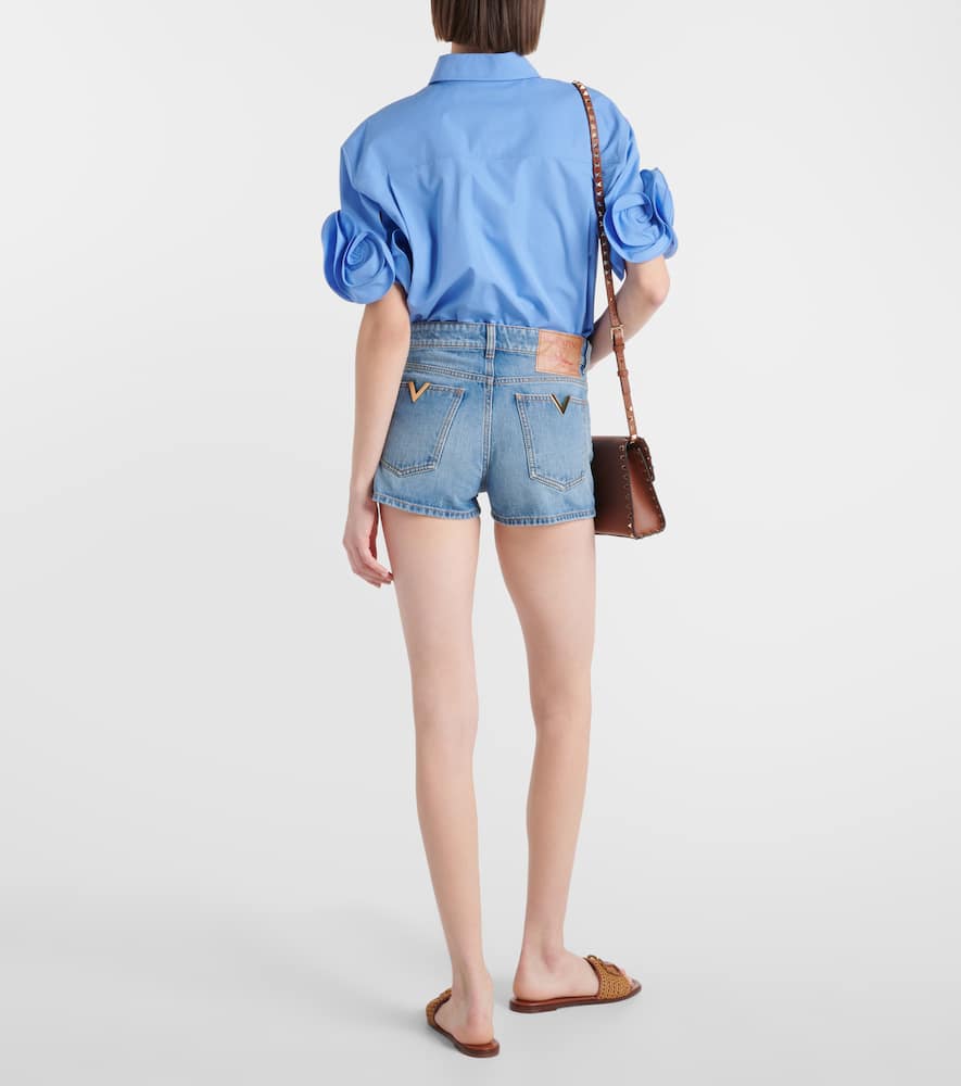 Denim shorts